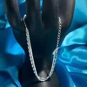 ATV Sterling 925 Silver 2-strand Adjustable Bracelet